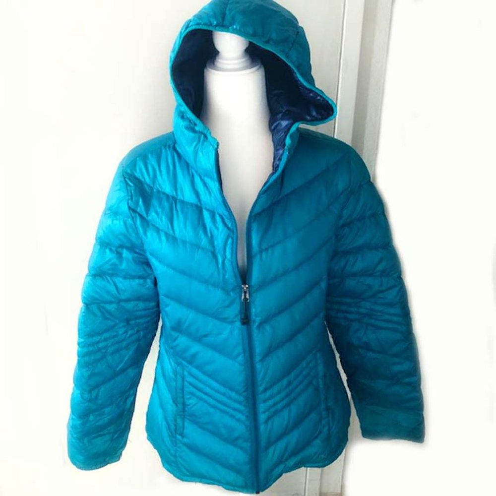 Xersion Down Light Packable Hooded Jacket